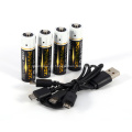 1850mWh AA Batterie USB Ladegerät